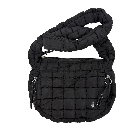 FP Movement Handbags - Free People FP Movement Baby Carryall Black Quilted Puffer Bag Padded Strap